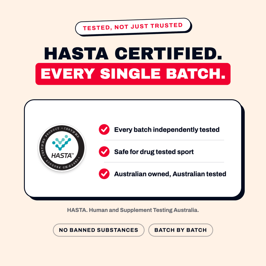 HASTA certified, every batch tested